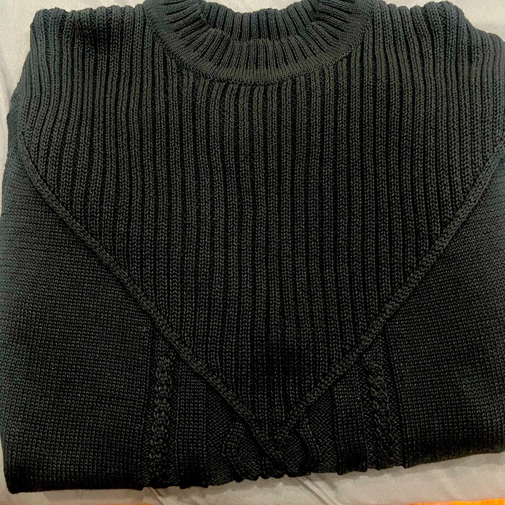 Men’s black wool sweater
